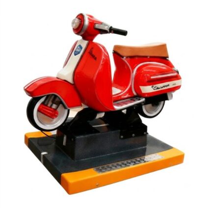 Juego montable infantil motoneta Vespa roja