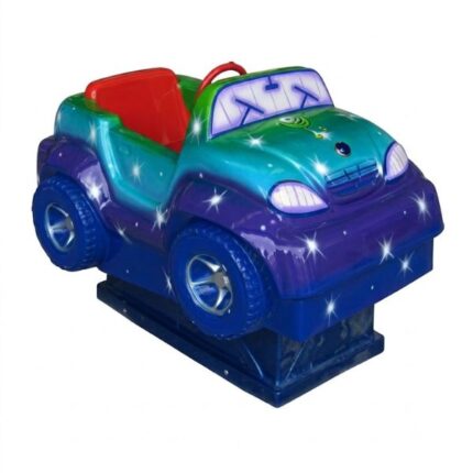 Montable infantil Tracker de coche convertible verde y azul