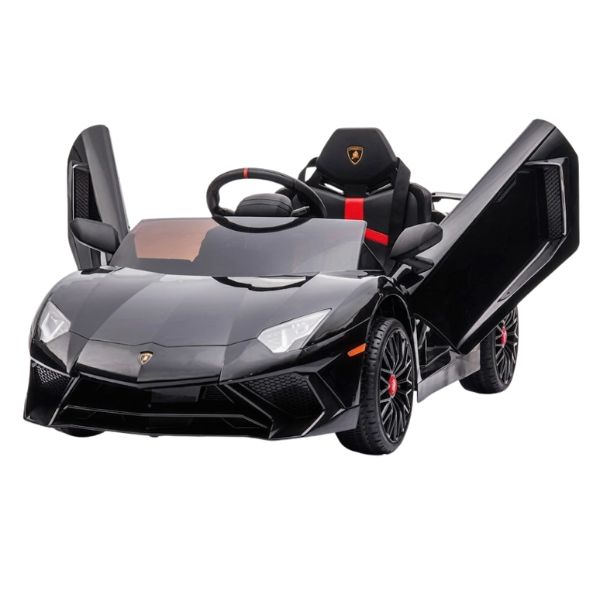 Lamborghini Aventador SV Coche montable Lamborghini Aventador SV negro para niños