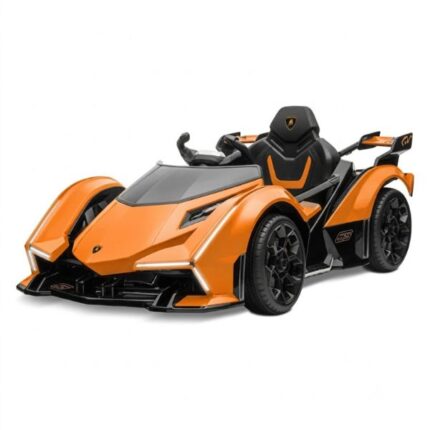 Coche montable naranja tipo Lamborghini V12